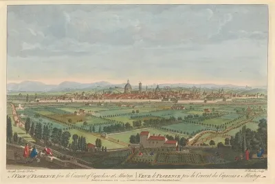 A View Of Florence From The Convent Of Capuchins At Montugi