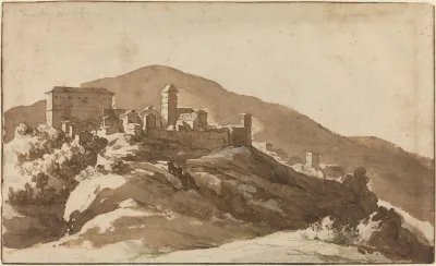 A View Of Savelli Near Albano