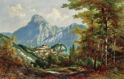 A View Of Traunstein And Traunkirchen
