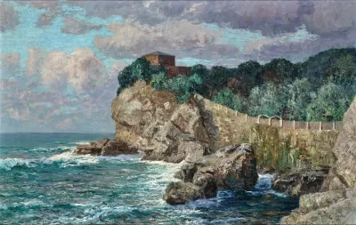 A View Of Villa Percanetti In Recco