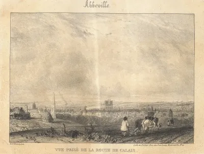 Abbeville Vue Pris De La Route De Calais