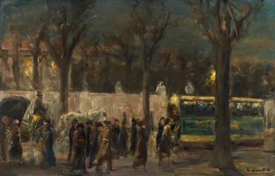 Abend Am Brandenburger Tor
