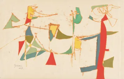 Abstract Composition With Geometric Figures