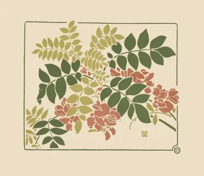 Abstract Design Based On Flowering Plants