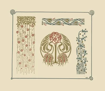 Abstract Design Based On Flowers And Berries 2
