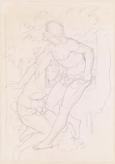Adam Und Eva Sich Verbergend