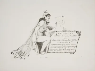 Address Card Of The Graphic Publisher Edmond Sagot