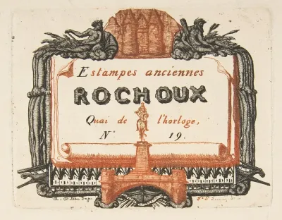 Address Card Of The Printseller Rochoux