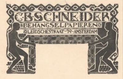 Advertentie Van C B Schneider Behangselpapieren