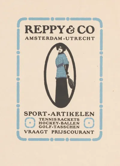 Advertentie Voor Sportartikelen Van Reppy Co Te Amsterdam En Utrecht