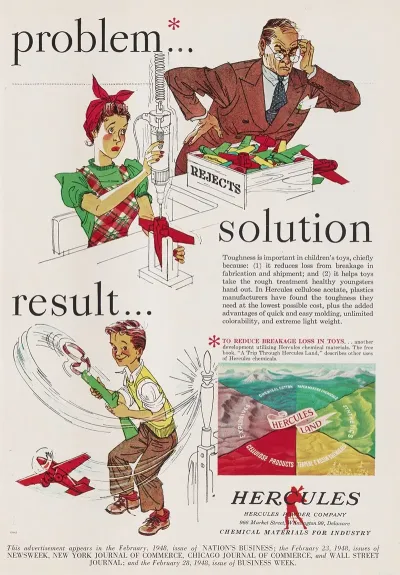 Advertisement For Hercules Cellulose Acetate