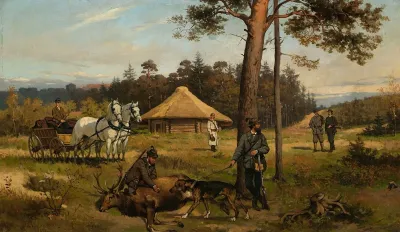 After Hunting For A Deer
