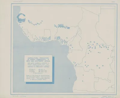Agricultural Production Of Export Commodities In West And Southwest Africa