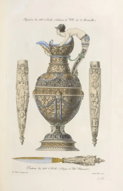 Aiguiere Du Xvie Siecle Cabinet De Mr De Monville Couteau Du Xvie Siecle Cabinet De Mr Mansard