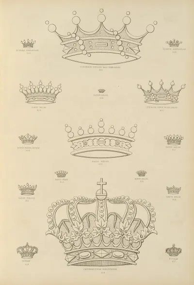 Album De Chiffres Monogrammes Couronnes De Noblesse Françaises Et Etrangeres Pl 083