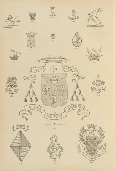 Album De Chiffres Monogrammes Couronnes De Noblesse Françaises Et Etrangeres Pl 096
