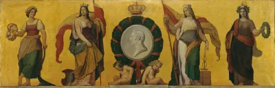 Allegorie Der Vier Stande Und Huldigung An Grosherzog Leopold Von Baden