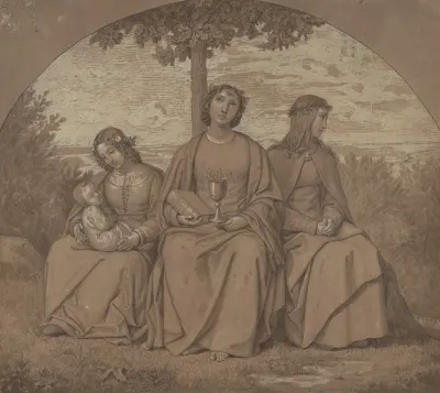 Allegories Of Faith Hope And Charity