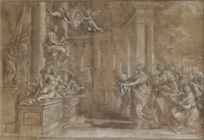 Allegory In Honor Of Cardinal Antonio Barberini The Younger 1607 1671
