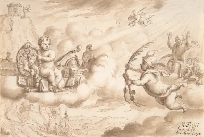 Allegory Of Art And Knowledge With The Coat Of Arms Of Hans Wilpert Zoller