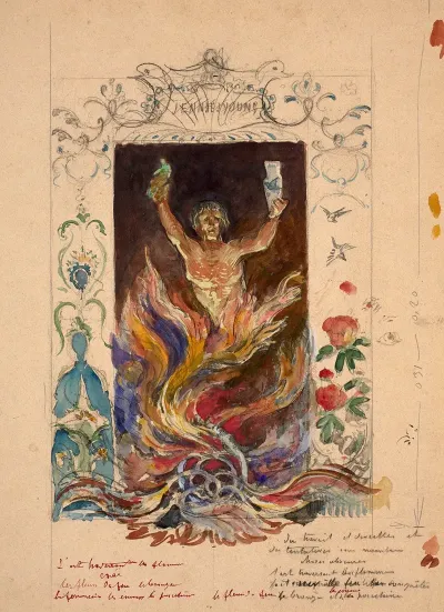 Allegory Of The Arts Of Fire In A Fire Pit