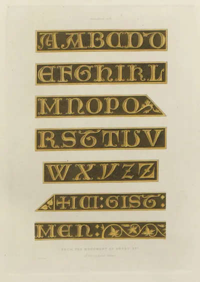 Alphabets Numerals And Devices Of The Middle Ages Pl 06