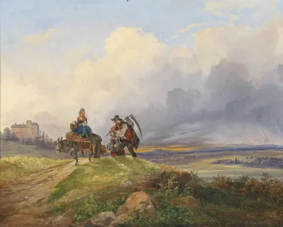 Am Heimweg Von Der Feldarbeit