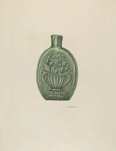 American Glass Flask