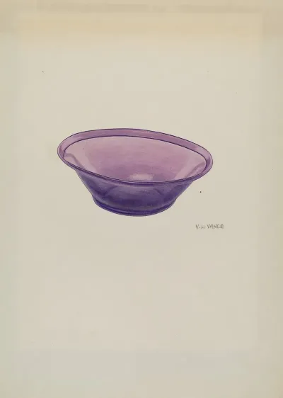 Amethyst Glass Bowl