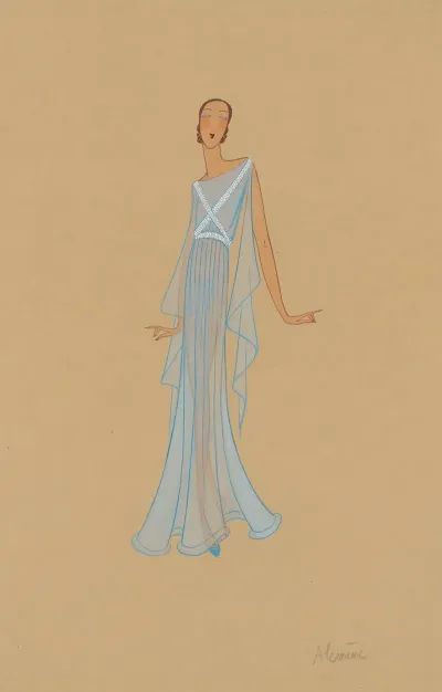 Amphitryon 38 Alcmene Robe Bleu Clair