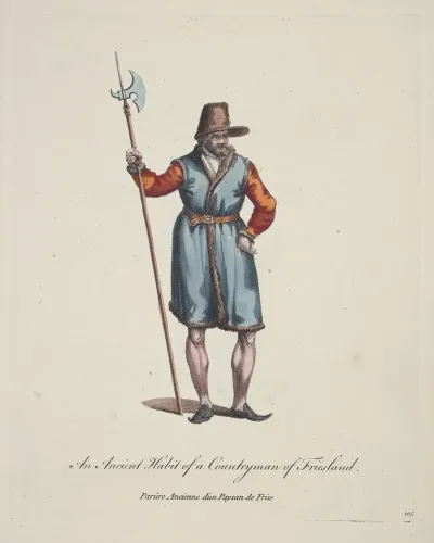 An Ancient Habit Of A Countryman Of Friesland Parure Ancienne Dun Paysan De Frise