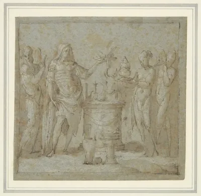 An Antique Scene Of Sacrifice
