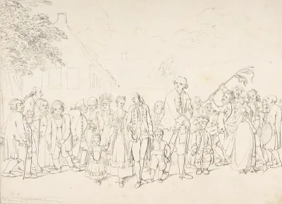 An Aristocratic Family Visiting Paupers