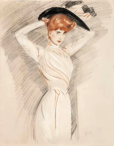 An Elegant Lady Wearing A Hat