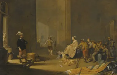 An Interior Of A Guardroom