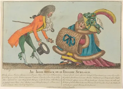 An Irish Attack On An English Surloin