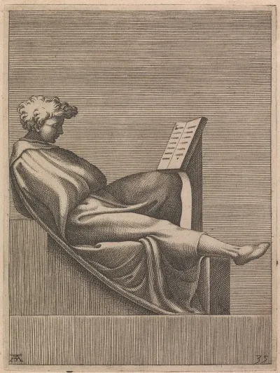 Ancestor Of Christ From Naason Lunette Right Figure