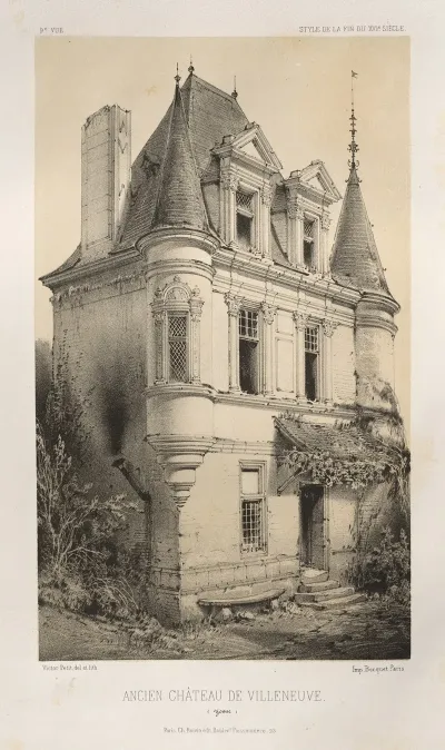 Ancien Chateau De Villeneuve Yonne