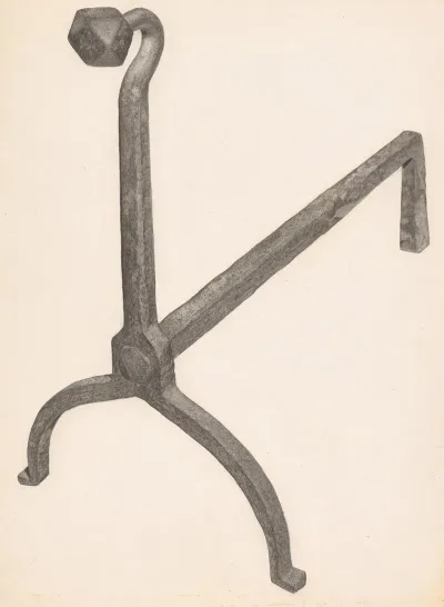 Andiron One Of Pair 52