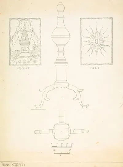 Andiron One Of Pair 6