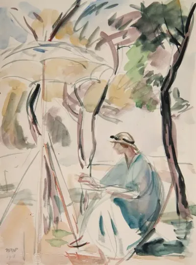Aneri By The Easel
