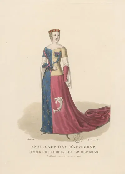 Anne Dauphine Dauvergne Femme De Louis II Duc De Bourbon
