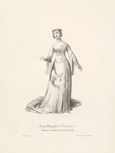 Anne Dauphine Dauvergne Femme De Louis Ii Duc De Bretagne
