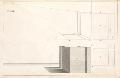 Another Example Of A Geometrical Plan And Upright Put In Perspective