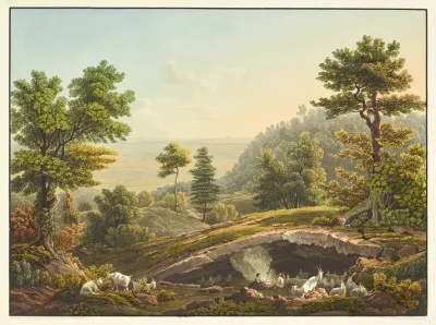 Ansicht Einer Hirtenszene Im Jura