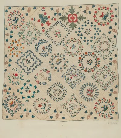 Applique Coverlet 4