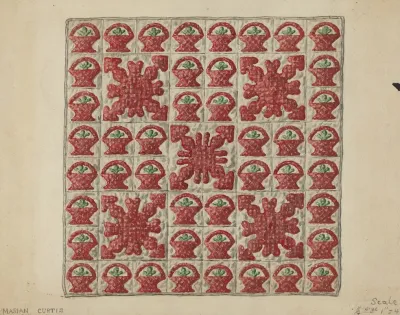 Applique Crib Coverlet