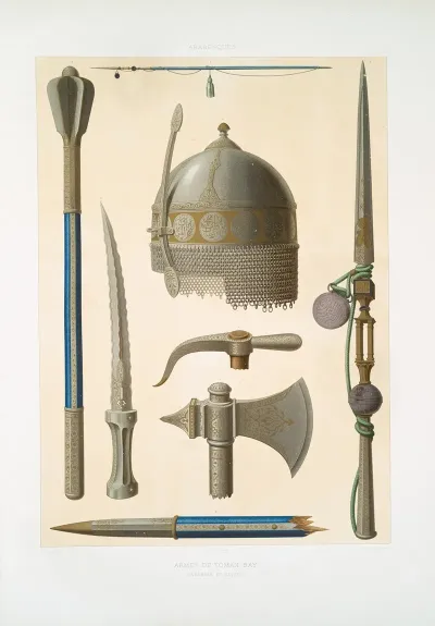 Arabesques Armes De Toman Bay Ensembles Et Details Xve Siecle