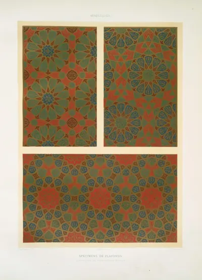 Arabesques Specimens De Plafonds Dispositions De Dodecagones Etoiles