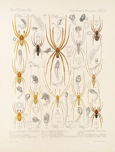 Arachnida Araneidea Pl 23